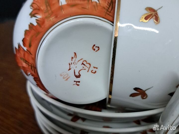 Чайный сервиз СССР вербилки 