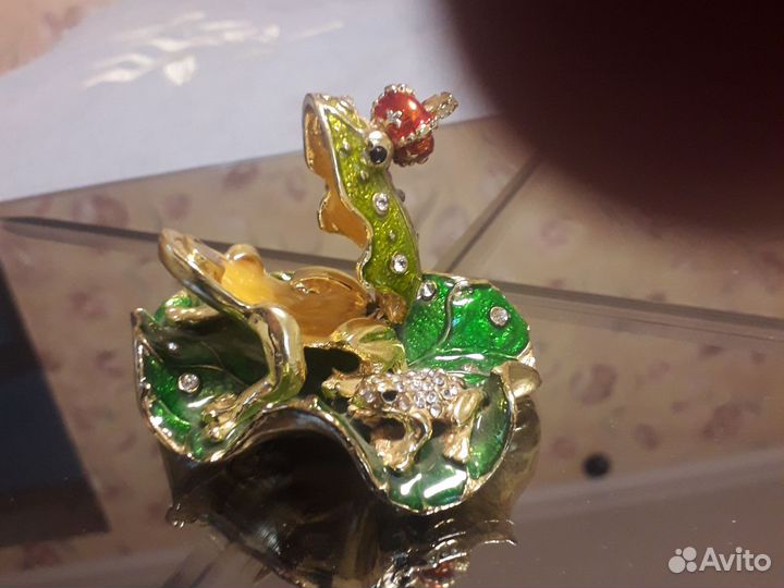 Статуэтка металл лягушки