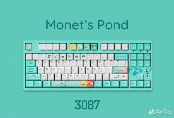Механическая клавиатура Akko 3087 V2 Monet's Pond