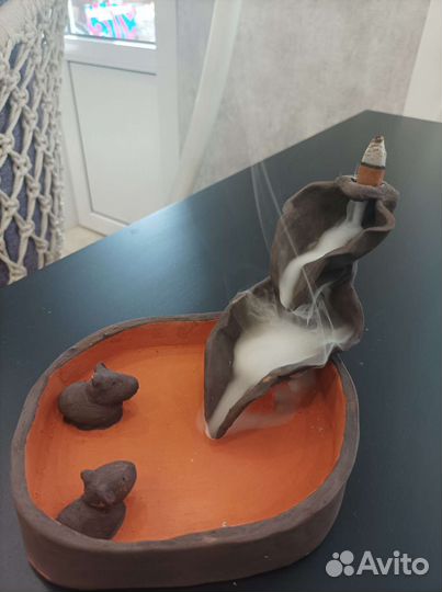 Керамический фонтан для дыма