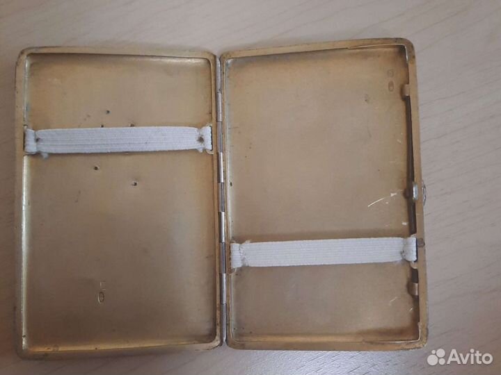 Портсигар серебряный