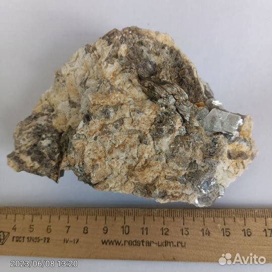 Кристаллы гранат-альмандина в пегматите.№524