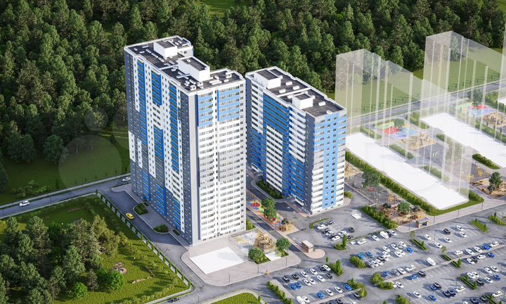 2-к. квартира, 38,1 м², 23/25 эт.