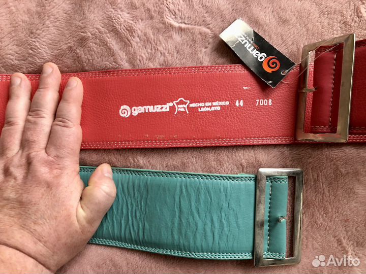 Пояс женский натур. кожа. Ручная работа. Мексика