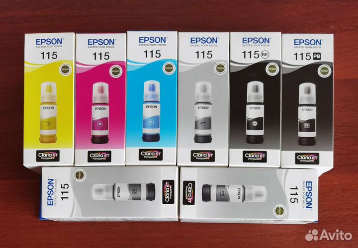 Чернила epson 115 оригинал (для мфу L8160/L8180)