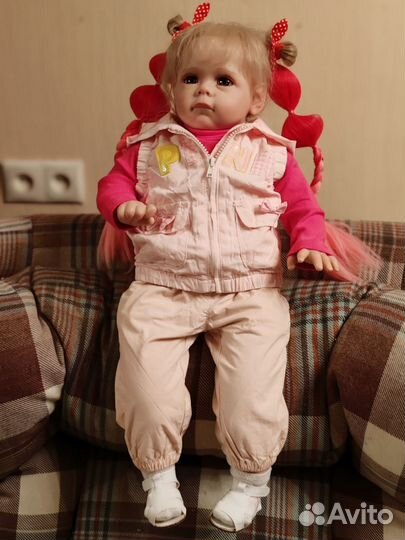 Кукла реборн силиконовая 65см