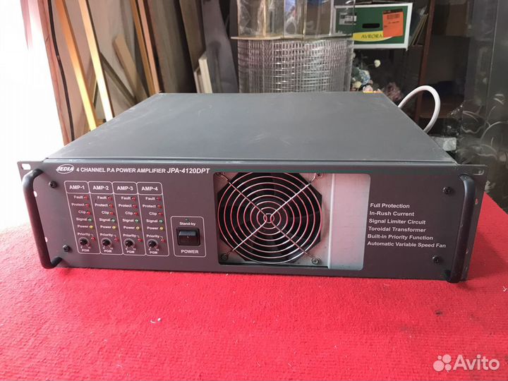 Jedia JPA4120 трансляционный усилитель 4 канала