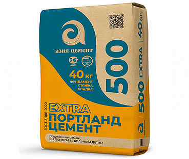 Азия цемент М500 40 кг