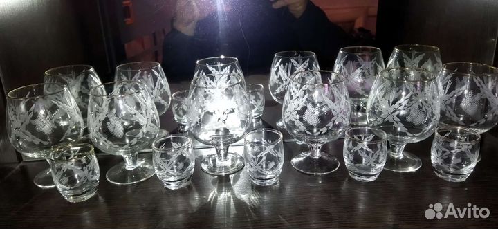 Рюмки, сахарницы,салатницы,конфетницы и др