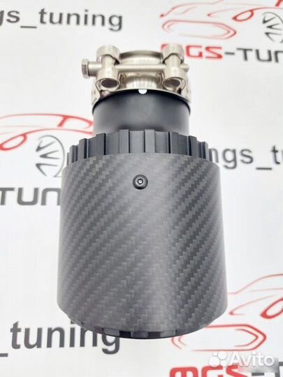 Насадка на выхлоп Akrapovic Jet black карбон 102мм