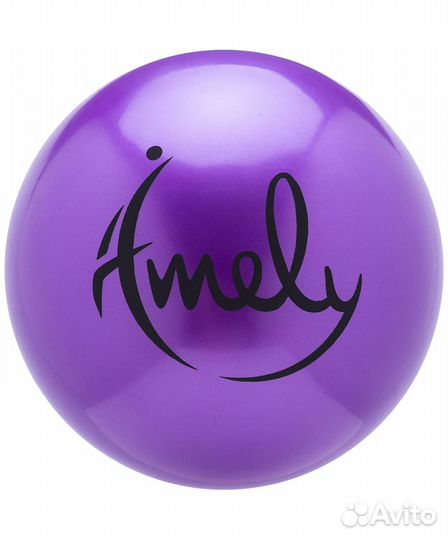 Мяч для х/г Amely AGB-301 (19 см, Синий)