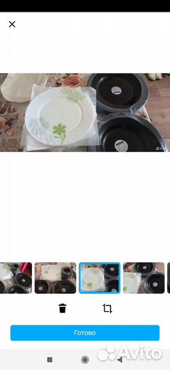 Набор столовой посуды luminarc чёрного цвета новые