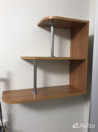 Полка настенная 2 шт тумба выкатная 1 шт
