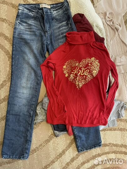 Пакет вещей 10 11 140 146 xs s на девушку