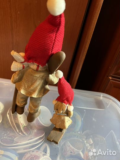 Статуэтка Лыжник с лыжницей