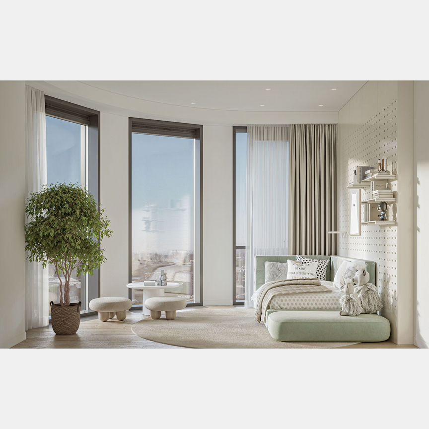 1-к. квартира, 51,1 м², 13/20 эт.