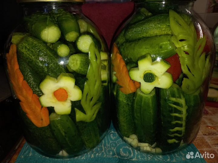 Огурцы, грибы