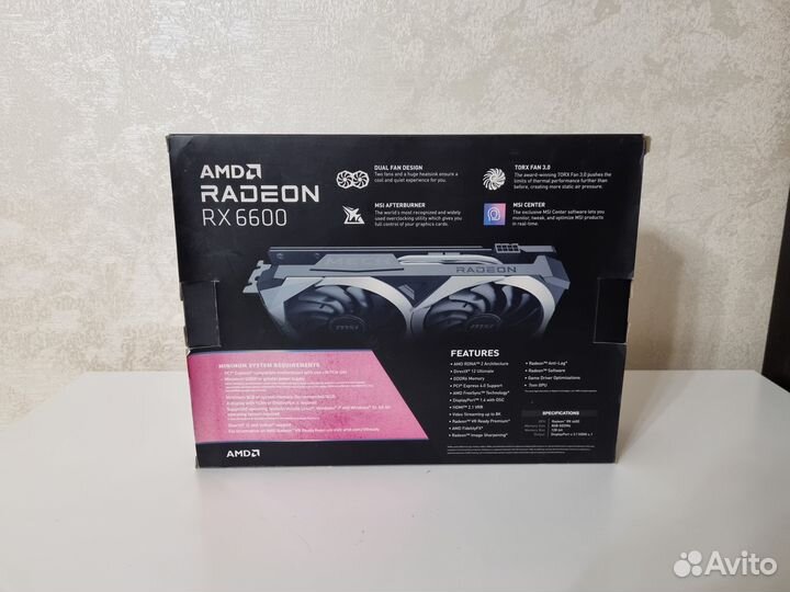 MSI AMD Radeon RX 6600 mech 2x (гарантия днс)