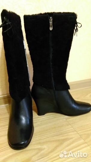 Новые сапоги Valley,р. 38 - нат. кожа, нат мех