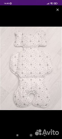 Матрасик вкладыш в коляску