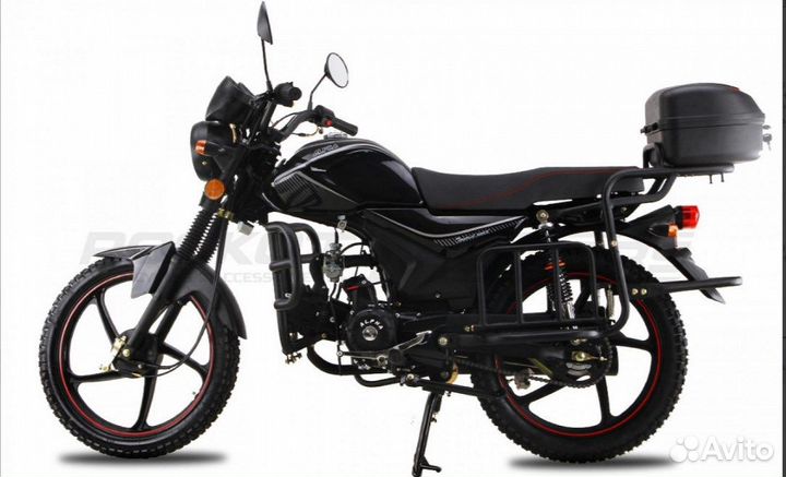 Мопед rockot alpha tourist RM50-1 (черный глянцевы