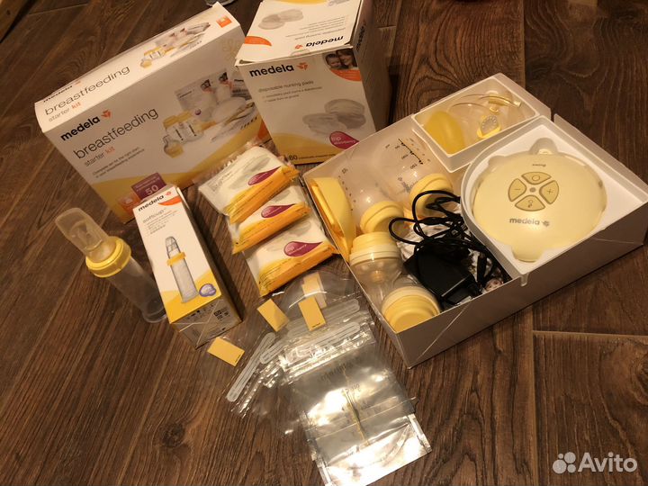 Молокоотсос medela swing электрический + softcup
