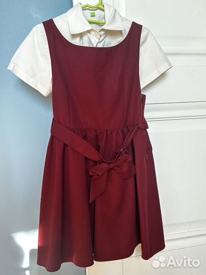 Школьная форма Старт сарафан 128, рубашка 134