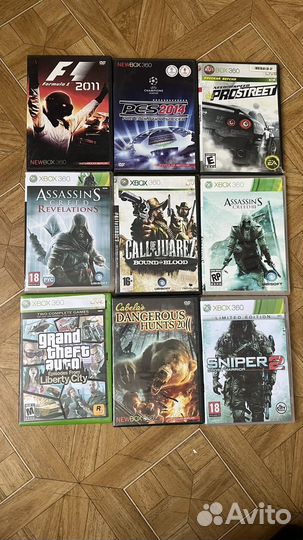 Игровые диски на xbox 360