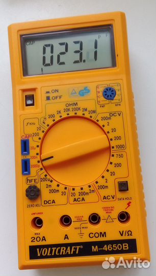 Мультиметр цифровой voltcraft v4650b