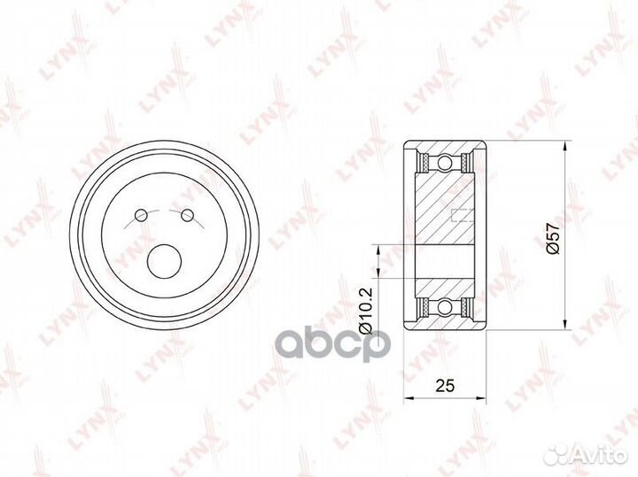 Ролик натяжной ремня грм PB1034 lynxauto