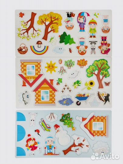 Развивающая игра «Магнитные истории: Времена года»