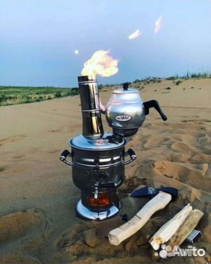Самовар на дровах новый