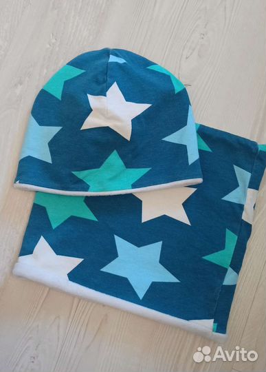 Комплект шапка и снуд детский