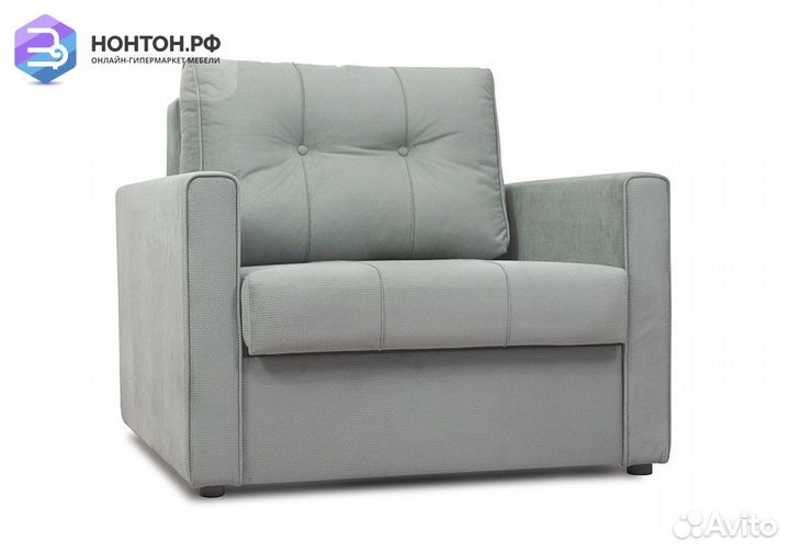 Кресло еврокнижка Лео серое