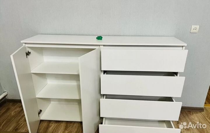 Комод белый широкий, комод под тв