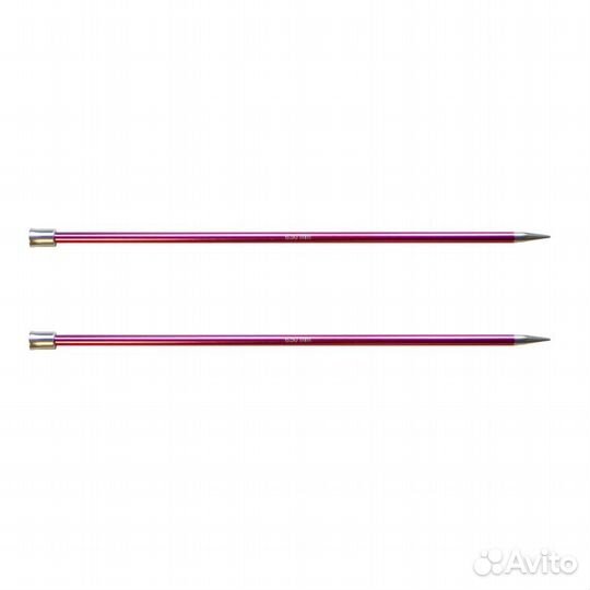 Спицы алюминиевые прямые Zing KnitPro, 30 см, 6.5