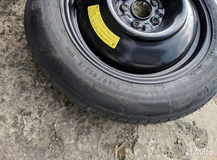 Запасное колесо докатка 5*114.3 165/90/18