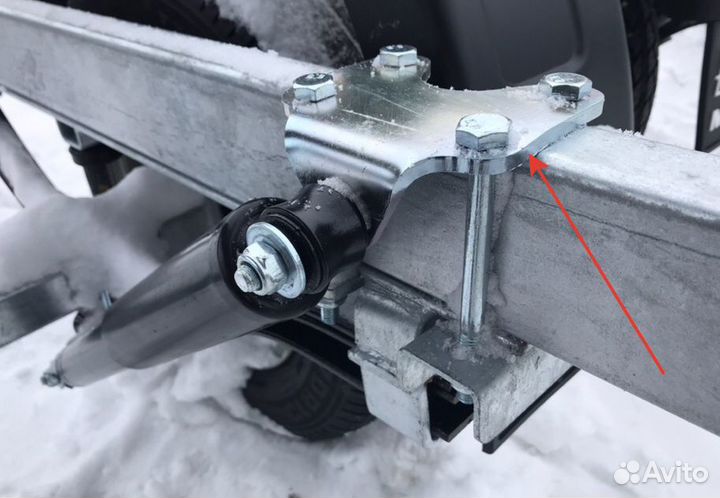 Кронштейн амортизатора лодочного прицепа мзса 817
