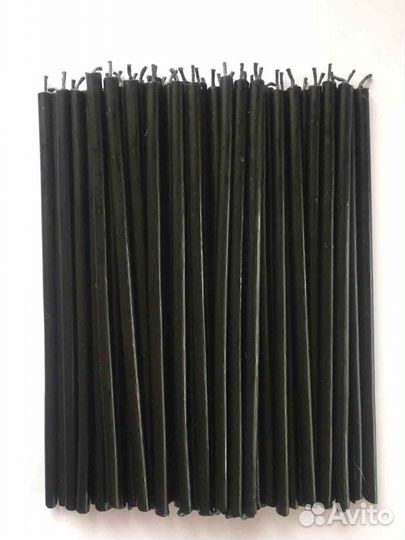 Свечи восковые чёрные