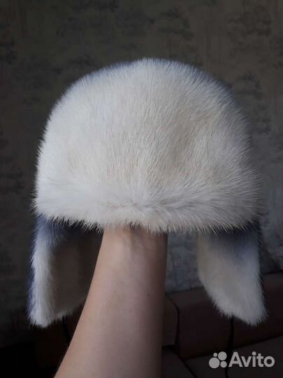 Шапка ушанка из кролика