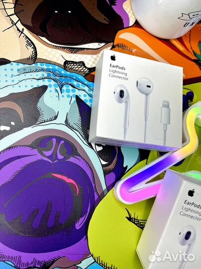 Наушники apple проводные lightning