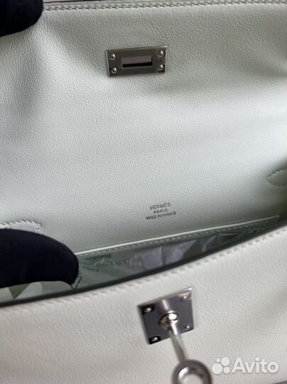 Клатч сумка Hermes Pochette vert fizz 22 sm