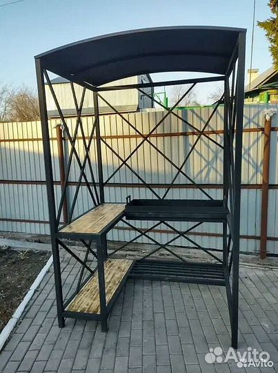 Мангал с печкой