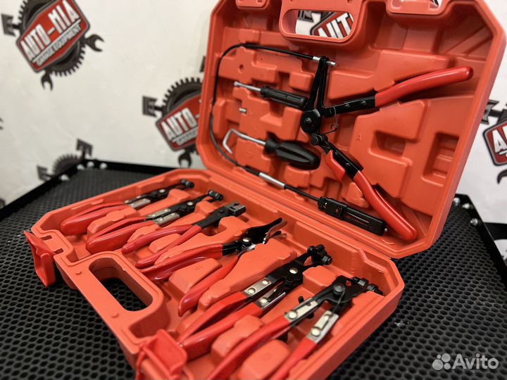 Набор съемников хомутов 9 предметов