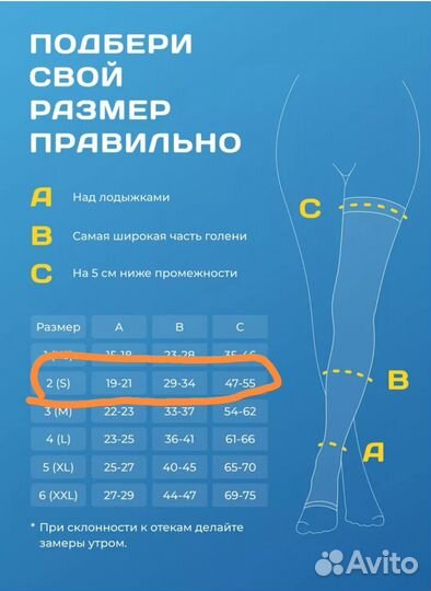 Компрессионные чулки 1 класс для операции и родов
