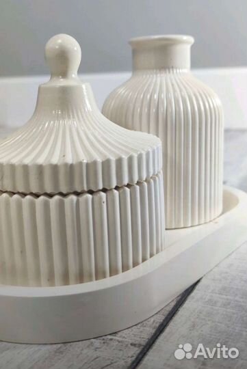 Декор из гипса ваза шкатулка поднос