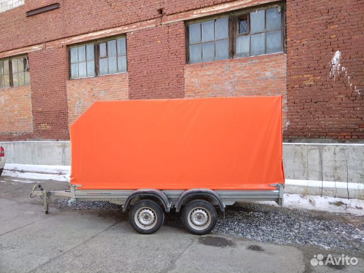 Тент на прицеп длиной 3,5м из пвх ткани