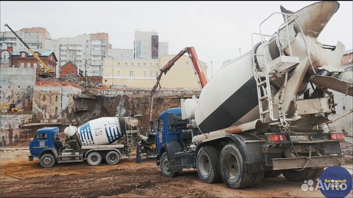 Доставка бетона миксером от 1 куба