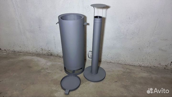 Печь для бассейна на дровах из нержавеющей стали