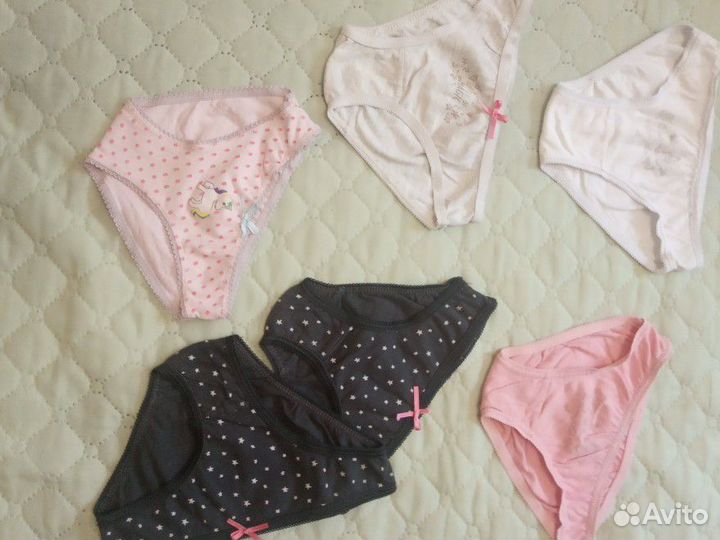 Трусики на девочку новые(хлопок)